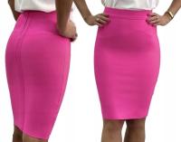 MD бандажная юбка розовый амарант XL/42