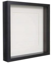 Ramka BOX czarna 3D 30x30 cm głęboka na zdjęcia ART