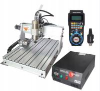Frezarka CNC 6040 4-osiowa 2.2kW Mach3 USB, oś obrotowa, MPG ER20