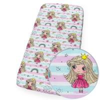 PRZEŚCIERADŁO 120x200 cm Z GUMKĄ DO ŁÓŻKA WZORY BAWEŁNA Kerstin