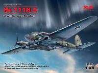 Heinkel He 111H - 6 немецкий бомбардировщик (4X камуфляж) - ICM 48262 1:48