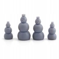 Zestaw 4 bałwanów H0 1:87 - bałwan