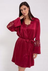 Bordowy szlafrok damski Gatta Virginia Bordo rozmiar 2XL