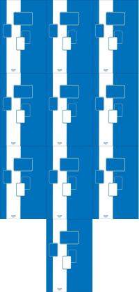 BLOK notatnikowy BIUROWY Bantex A5 w kratkę 100 kartek bloczek notatnik x10