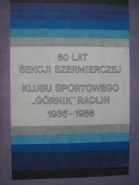 Фехтование 50 лет секции Шахтер РАДЛИН 1936-86