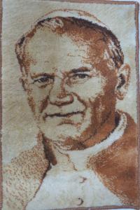 Ковер DZIŁLAN ЛОДЗЬН с изображением Папы Иоанна Павла II Кароль ВОЙТЫЛ