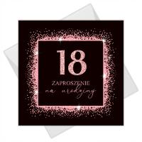 Приглашения на 18-й день рождения Pink Glow 1 шт конверт