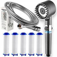 SŁUCHAWKA GŁOWICA PRYSZNICOWA OSZCZĘDNA Z FILTREM Z FUNKCJĄ MASAŻU ANMAXO