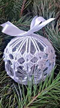 Bombki szydełkowe, ozdoby choinkowe,handmade.