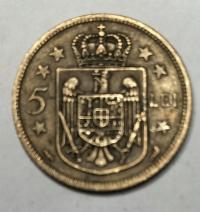moneta Rumunia 5 lei 1930