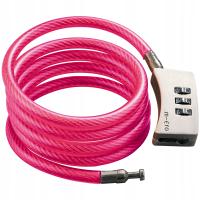 Zapięcie do Hulajnogi Micro na Kod Stalowa Linka Kolor Różowy