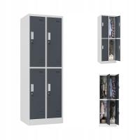 ШКАФ БЕЗОПАСНОСТИ 4-КАМЕРНЫЙ ГРАФИТОВЫЙ ШКАФ ДЛЯ ОДЕЖДЫ