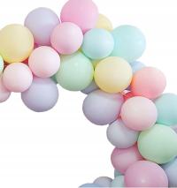 Воздушные шары пастель цветные микс 60 шт. свадьба