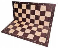 Пластиковая шахматная доска № 6, складывающаяся на два коричневых цвета-имитация дерева