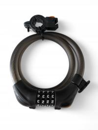 MOCNE ZAPIĘCIE ROWEROWE BLOKADA DO ROWERU KODOWANE NA SZYFR 80 cm