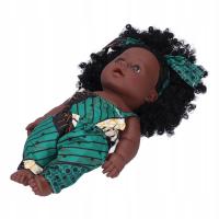30 cm Reborn Baby Dolls African Baby Dair Black Skin Curly Hair Winyl NU