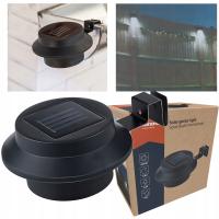 Grundig Lampa SOLARNA na rynnę płot słup IP44 3 diody LED 12,5x6 cm