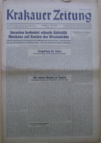 KRAKAUER ZEITUNG -DAS GENERALGOUVERNEMENT - rok 1944 /112 Getto na Węgrzech