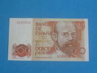 Hiszpania Banknot 200 Pesetas 1980 Bez serii ! UNC P-156a1