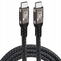 Kabel Thunderbolt 4 40 Gb/s 2 m kabel USB 4 240 W kabel wideo USB C 8K/4K