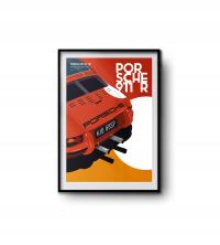 Plakat Samochodowy A3 | Porsche 911 R