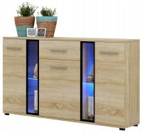 Современный Комод CUBE дуб сонома 140 см