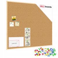 Tablica korkowa (rama drewniana) 120x100 cm