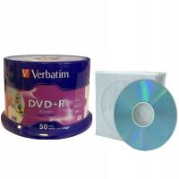 DVD Verbatim DVD R 4.7 GB 50pcs бумажный конверт с окном 50pcs