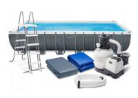 Basen Ogrodowy 732x366x132cm Intex 26364 Stelażowy Pompa piaskowa