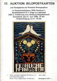katalog 17. aukcji pocztówek Martin Bernhard 1980