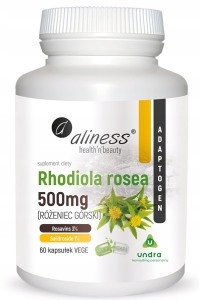 Aliness Rhodiola rosea 500 mg Różaniec górski
