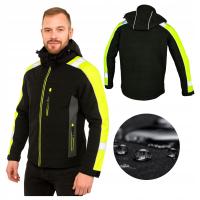 Куртка Specto светоотражающая водородная с капюшоном черно-желтая OHS