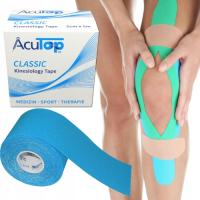 TAŚMA KINESIO KINEZJOLOGICZNA TEJP TEJPY ACUTOP TAPE 5Mx5CM NIEBIESKA