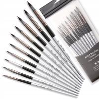 Кисти для рисования профессиональные художественные точные кисти набор 10шт