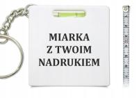 Брелок рулетка 1 м с спиртовым уровнем ваш принт 10 шт