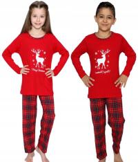 Piżama DZIECIĘCA świąteczna bawełniana
