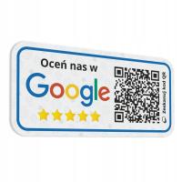 Naklejka Oceń nas w Google QR 14x30 cm #F00AGQR