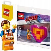 KLOCKI LEGO MOVIE SERCE PODARUNEK EMMETA FIGURKA + TORBA PREZENTOWA LEGO