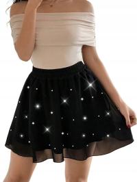 42 SPÓDNICA MINI Z PERŁAMI yuk