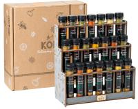 ZESTAW 21 PRZYPRAW PREZENT NA ŚWIĘTA I URODZINY POJEMNIKI+STOJAK W ZESTAWIE