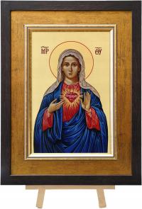 MAJK Obraz religijny NIEPOKALANE SERCE MARYI PANNY 29,5 x 38,5
