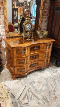 Obłędna Komoda Barokowa inkrustowana XVIII ok. 1740 r ogromna rzadkość !!!