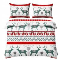 POŚCIEL ŚWIĄTECZNA KOMPLET 160x200 + 2 x 70x80cm Dwustronna - RÓŻNE WZORY