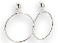 Клипсы для ушей, серебряные колеса