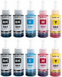 10× TUSZ 664 XL DO DRUKARKI EPSON ECOTANK L3070 L3060 L3050