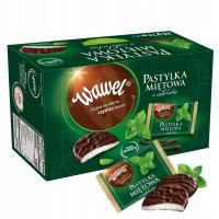 PASTYLKI MIĘTOWE w czekoladzie Wawel 210g na Bombonierka na PREZENT