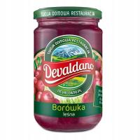 Borówki leśne czerwone w syropie OWOCE DO CIAST I DESERÓW 290g Devaldano
