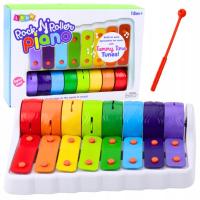 ROLLER PIANO CYMBAŁKI KOLOROWE Z PAŁECZKĄ