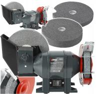 Большой настольный шлифовальный станок каменная кладка 2хдиск 200 мм