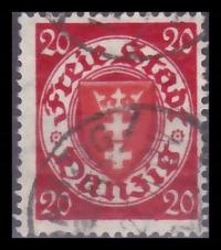 POLSKA ( W.M.Gdańsk ) - znaczek kasowany z 1924 roku. Z 6896